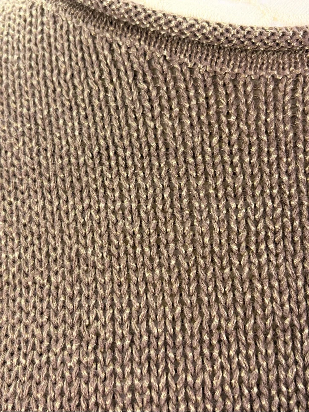 Lauren Ralph Lauren Rolled Neck Knit Sweater Gold Large